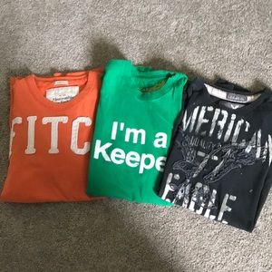3 pack- American Eagle 🦅 and Abercrombie Tshirts